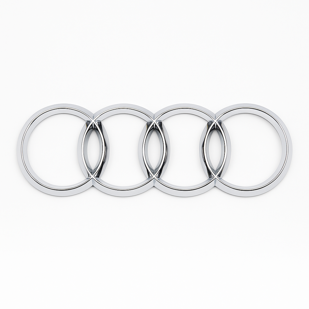 AUDI žiedų emblema (priekis/galas) – 1 vnt